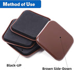 Square Furniture Sliders for Carpet, Reusable Furniture Movers Sliders - Image 3