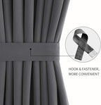 DWCN French Door Curtains – Rod Pocket Thermal Blackout Curtain - Image 3