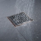 RANDOM Oil Rubbed Bronze Shower Drain Square 6 Inch Shower Floor Drain Grate & - Image 6
