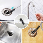 Drain Brush Pipe Cleaning Brush Slim Drain Hole Cleaning Tool Hose Flexible - Image 5