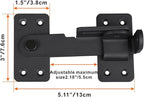 2PCS Flip Latch Lock, 90 Degre Heavy Duty Gate Latch - Image 2