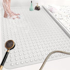 Shower Mat Non Slip: 47.2 x 31.5 Inch Extra Large TPE Shower Mats by Mofonky