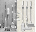 3-H Broom Holder Wall Mount 12 Pack, Mop and Broom Holder Wall Mount - Image 5