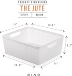 BINO | Woven Plastic Basket | Medium, Space - Image 3