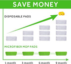 16.5 inch Mop Pads Refills, 3 Pack Microfiber Reusable Replacement Mop Pads - Image 7