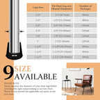 3/4" Round Rubber Chair Leg Tips Caps, Chair Leg Floor Protectors Furniture - Image 6