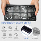 2 Pack Silicone 2 Inch Large Ice Cube Molds - Image 3