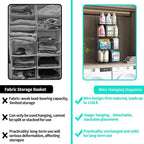 HapiRm Hanging Closet Organizer Storage - Image 7