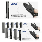 JMU Black Nitrile Exam Gloves Small Bulk 2000 Count, 3.5Mil Disposable Gloves by JMU