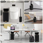 Small Bathroom Trash Can with Lid Soft Close, 1.8 Gallon Stainless Steel - Image 7
