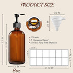 12 Pack Amber Glass Bottles 8oz - Image 3