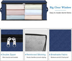 HomeHacks Storage 4-Pack Clothes Organizer Storage Bags Foldable Storage Box - Image 4