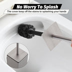 BGL Toilet Brush and Holder Set Brushed Nickel Wall Mounted - Image 6