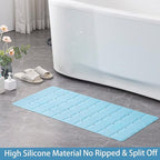 Foldable Silicone Bathtub Mat: Jumbo Size Heavy Duty Safety Bath Mat - Image 6