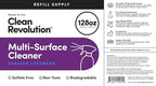 Clean Revolution Multi Surface Cleaner Refill Supply, Eco-Friendly & Plant-Based - Image 4