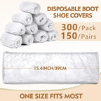 Zhanmai 300 Pack Disposable Shoe Covers Non Slip Disposable Large Foot Booties - Image 2