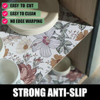 Floral Drawer Shelf Liners, 12IN x 20FT Non Adhesive and Strong Non-Slip - Image 2