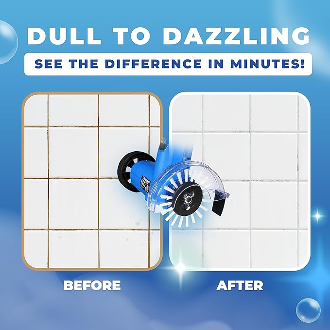 Electric Stand-Up Lightweight Grout Cleaning Machine – Easy-to-Use Tile Grout - Image 6