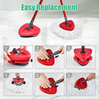 Spin Mop Heads Replacements for O Ceda EasyWring 1-Tank System, 2 Microfiber - Image 4