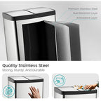 60 Liter 16 Gallon Dual Trash Can, Recycle Bins - Image 3