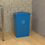 23 Gallon Blue Recycle Slim Jim Trash Can - Image 4