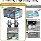 12 Pack Clear Shoe Storage Organizer - Image 5