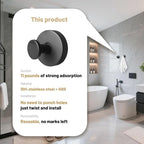 4 Pcs Suction Cup Hooks for Shower，Removable Hooks，Towel Hook，Suction Hook for - Image 8