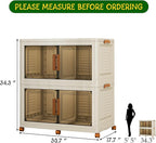 2 Tier Extra Large Stackable Storage Bins - Image 4