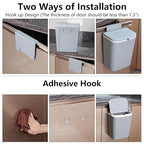 3.2 Gallon/12 L Wall Mounted Garbage Can, Hanging Cabinet Trash Can - Image 6