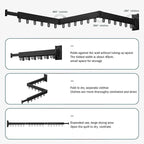 Clothes Drying Rack, Laundry Drying Rack, Clothes Rack Wall Mount, Wall Mounted - Image 4