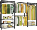 Ulif E1 Heavy Duty Closet Garment Rack, 6 Tiers Adjustable Metal Freestanding by Ulif
