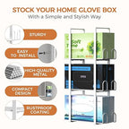 Glove Holder Dispenser for Wall Mount, Wall-Mounted Rubber Box Holder, Tissue - Image 5
