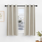 PONY DANCE Cream Blackout Curtains by PONYDANCE