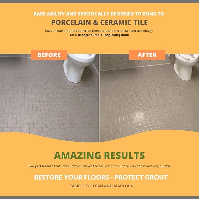 CoverTec GlazeGuard Matte Natural Look Ceramic, Porcelain Tile Grout Sealer - Image 7