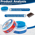Cooktop Cleaner Paste, Easily Remove Burned-On Food, Grease and Watermarks - Image 2
