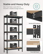 SONGMICS 5-Tier Storage Shelves, Load 2310 lb, Boltless Assembly, Adjustable - Image 4