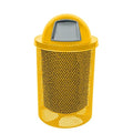 COATEDOUTDOORFURNITURE RDT-P-YEL Heavy Duty Round Trash Receptacle by CoatedOutdoorFurniture