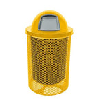 COATEDOUTDOORFURNITURE RDT-P-YEL Heavy Duty Round Trash Receptacle by CoatedOutdoorFurniture