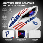 FINGER TEN Golf Club Covers for Irons Magnetic Value 11 Pack, Synthetic Leather - Image 3