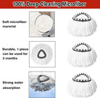 8 Pack Spin Mop Replacement Heads, 100% Microfiber Mop Head Replacement - Image 4