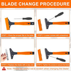 KeFanta Razor Blade Floor Scraper, Paint Scrapers - Image 6