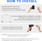 HOKLNUSE Dryer Vent Cleaner Kit Chimney Sweep Cleaning Tools Pellet Stove - Image 5