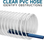 Heavy PVC Dust Collection Hose 4" x 10', Flexible Clear PVC Fume Collection Hose - Image 4