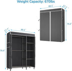 VIPEK V7C Garment Racks with Cover Portable Closets - Image 6