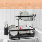 Dish Drying Rack Two-Tier Drying Rack - Image 9