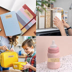 Kraft Label Stickers Removable Writable Gift Labels, Self-Adhesive Brown Labels - Image 6