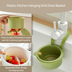 Faucet Hanging Strainer Kitchen Sink Food Waste Catcher Drain Basket, Plastic - Image 3