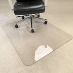 Crystal Clear 1/5" Thick 47" x 40" Heavy Duty Hard Chair Mat, Can be Used on - Image 3