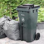 32 Gallon Trash Can Lid Outdoor Trash Can - Image 5