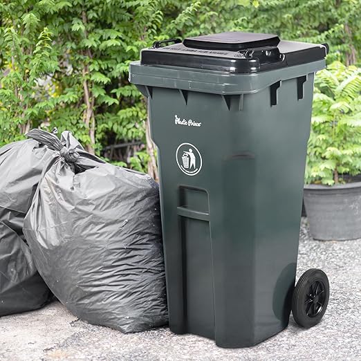32 Gallon Trash Can Lid Outdoor Trash Can - Image 5
